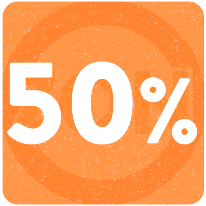 50%